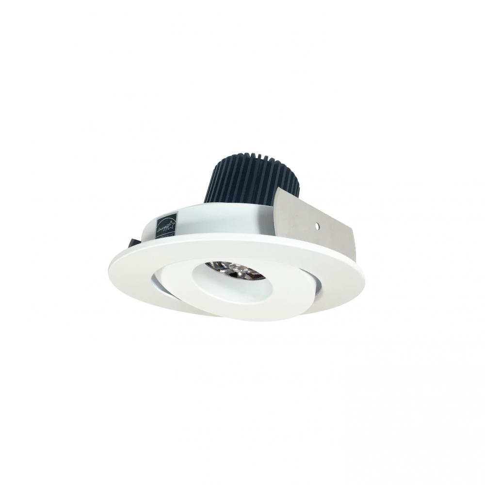 4&#34; Iolite LED Round Adjustable Gimbal, 10-Degree Optic, 850lm / 12W, 3000K, Matte Powder White