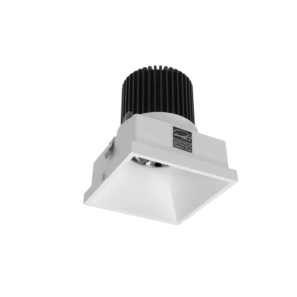 4&#34; Iolite LED Square Trimless Downlight, 10-Degree Optic, 850lm / 12W, 4000K, Matte Powder White