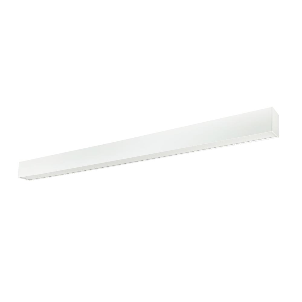 4&#39; L-Line LED Indirect/Direct Linear, 6152lm / Selectable CCT, White Finish