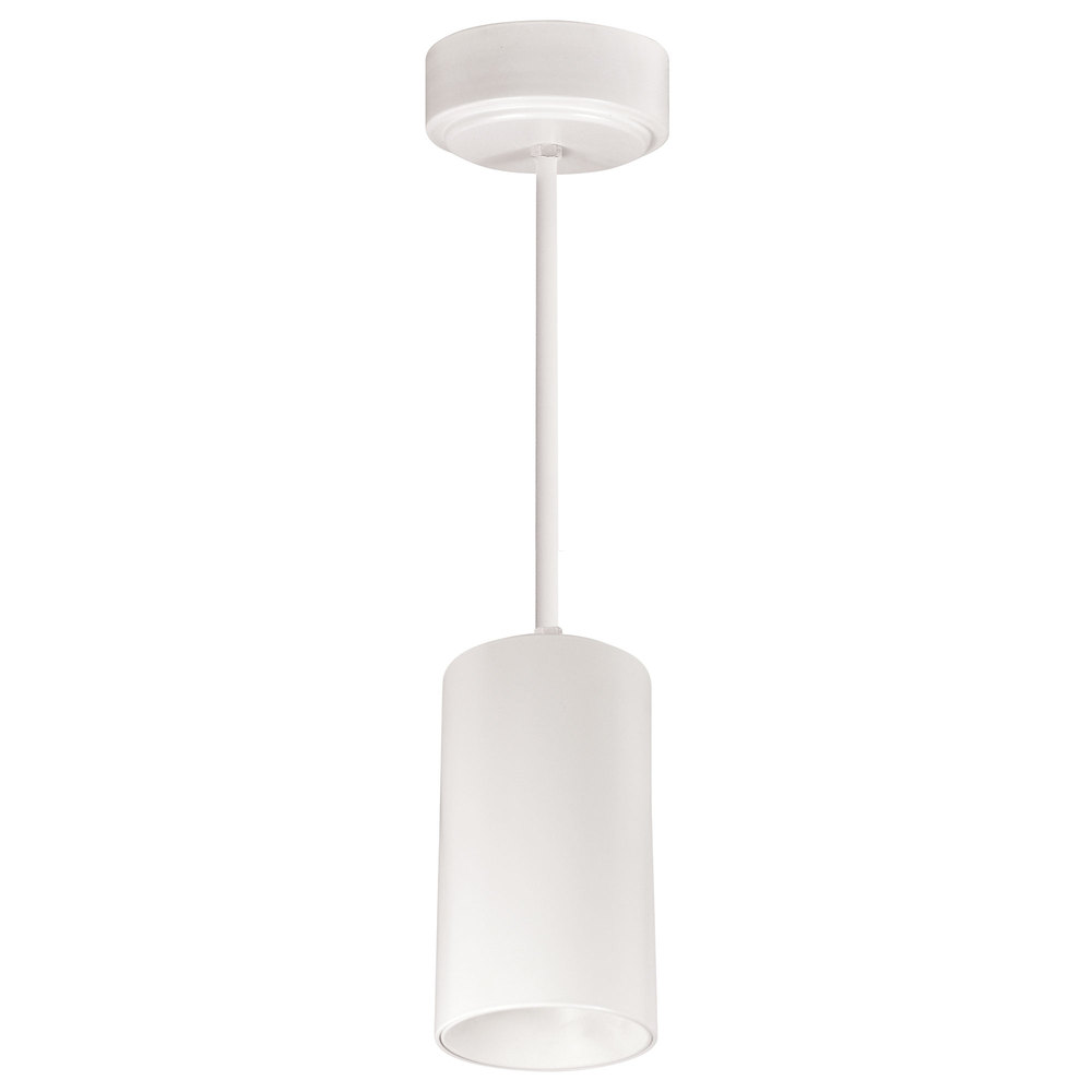 3&#34; iLENE 60&#34; Stem Mount Mini Cylinder, 1500lm, 30W, 3000K, White, 120V Triac/ELV/0-10V &