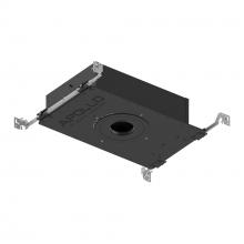 Nora NHAPIC-3R05L12740DC - 3" Apollo Round IC Air-Tight New Construction Housing w/ 0.5" to 0.875" Ceiling Collar,