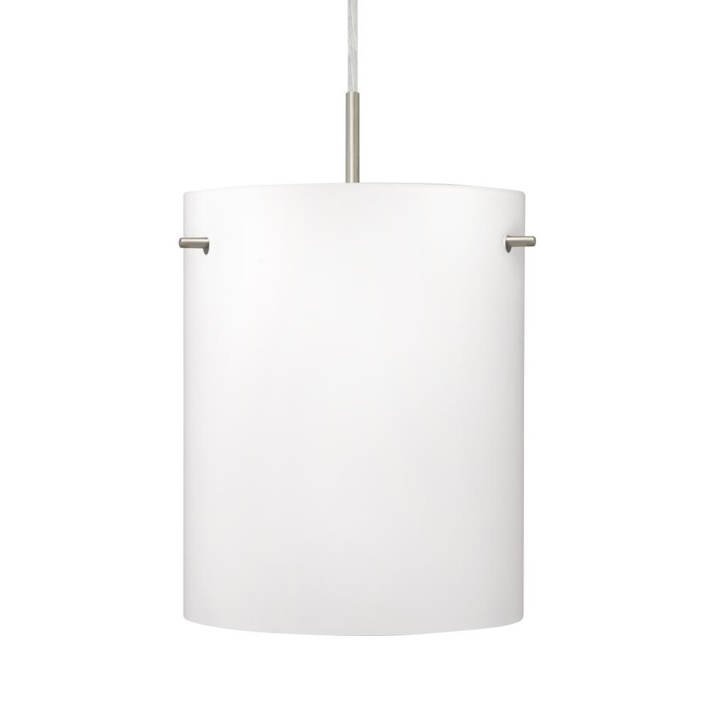 Besa Tamburo 8 Pendant, Opal Matte, Black Finish, 1x11W LED