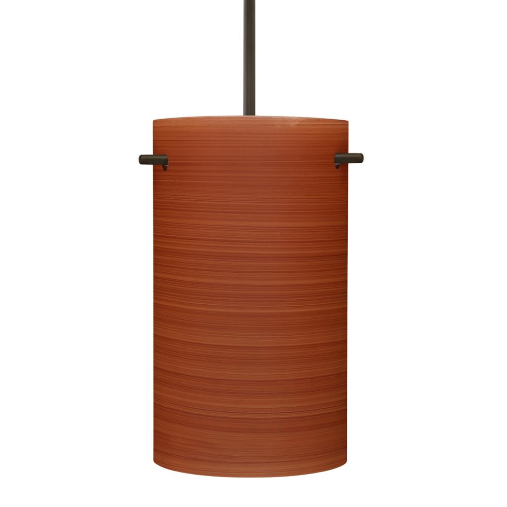 Besa Tamburo 5 Pendant, Cherry, Bronze Finish, 1x11W LED