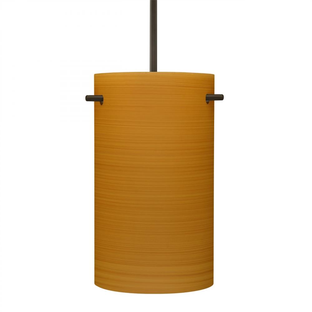 Besa Tamburo 5 Pendant, Oak, Bronze Finish, 1x11W LED