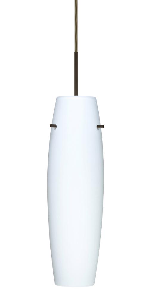 Besa Suzi 14 Pendant Opal Matte Bronze 1x9W LED, 15Ft. Cord