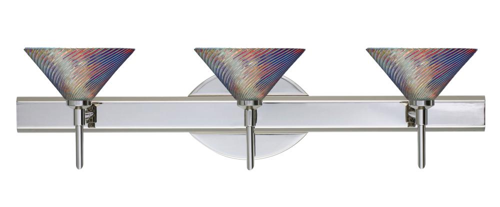Besa Wall Swirl Chrome Dicro Swirl 3x40W G9