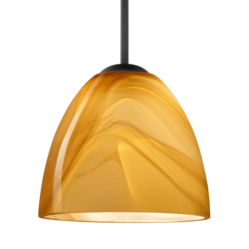 Besa Sasha Pendant For Multiport Canopy Black Honey 1x50W MAX E26 Base