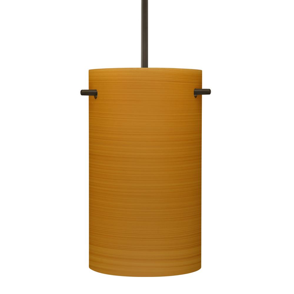 Besa Tamburo 5 Pendant, Oak, Bronze Finish, 1x11W LED