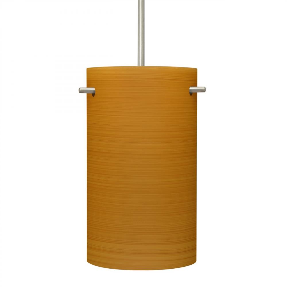 Besa Tamburo 5 Pendant, Oak, Black Finish, 1x11W LED