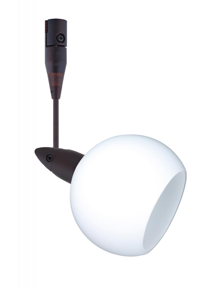 Besa Spotlight With 6&#34; Stem Palla 3 Bronze Opal Matte 1x35W Halogen Mr11