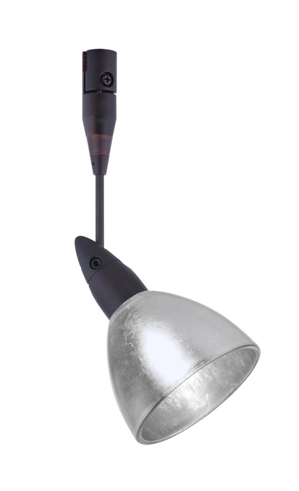Besa Spotlight With 12&#34; Stem Divi Bronze Silver Foil 1x50W Halogen Mr16