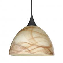 Besa Lighting XP-467983-BK - Besa Pendant Brella, Black Finish, Mocha 1x50W MAX GY6.35 Base