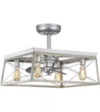 Progress P250067-141-WB - Briarwood Collection 22-Inch 3-Blade Galvanized AC Motor  Farmhouse Ceiling Fan