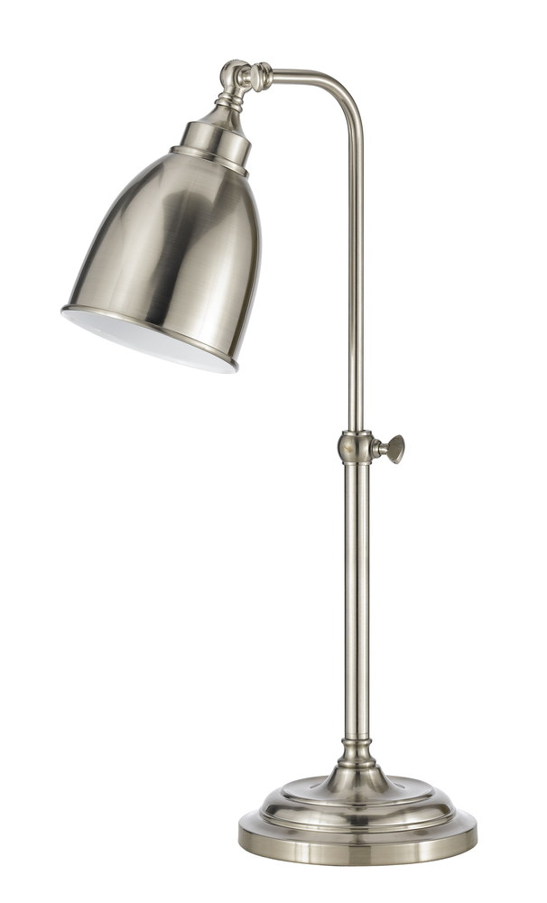 25&#34; Height Metal Table Lamp in Brushed Steel