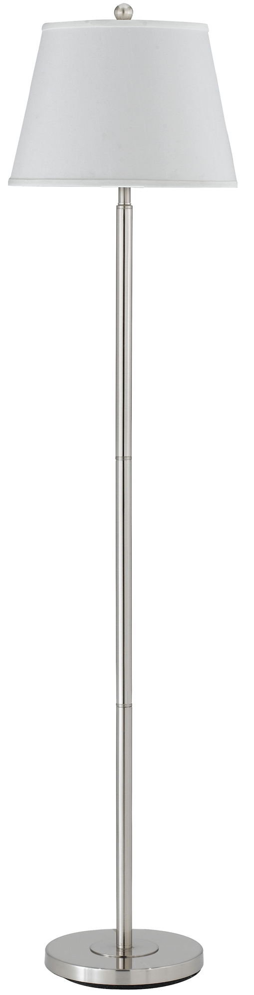 60&#34; Height Metal Floor Lamp in Brushed Steel
