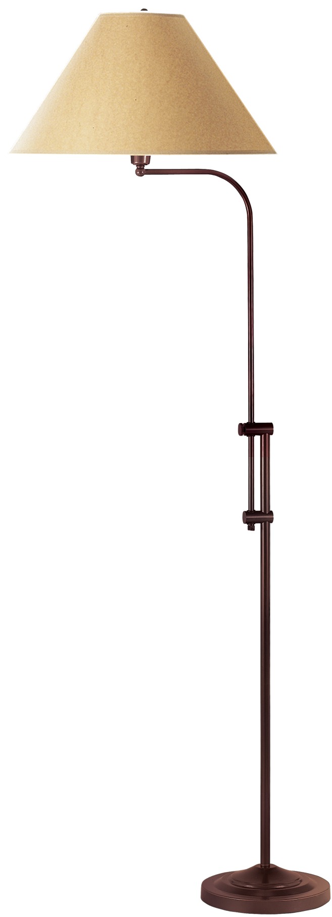 67.5&#34; Height Metal Floor Lamp in Rust