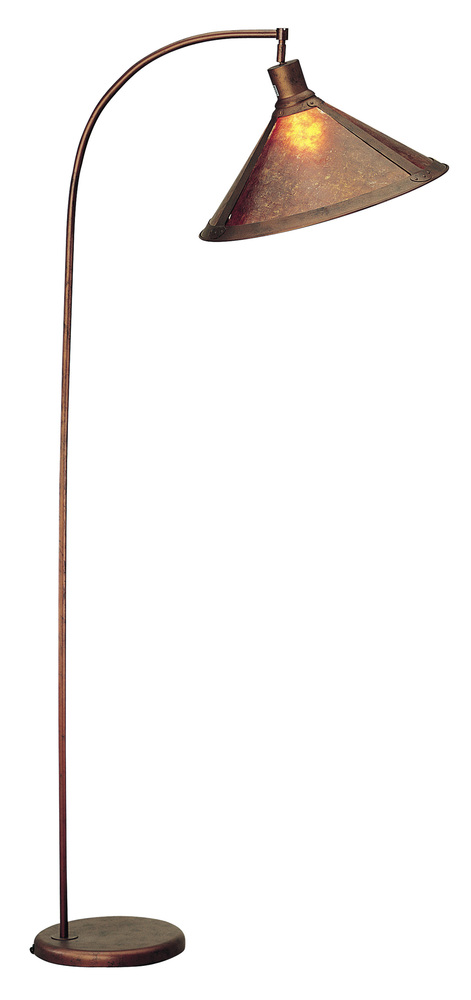 68&#34; Height Metal Arc Lamp in Rust