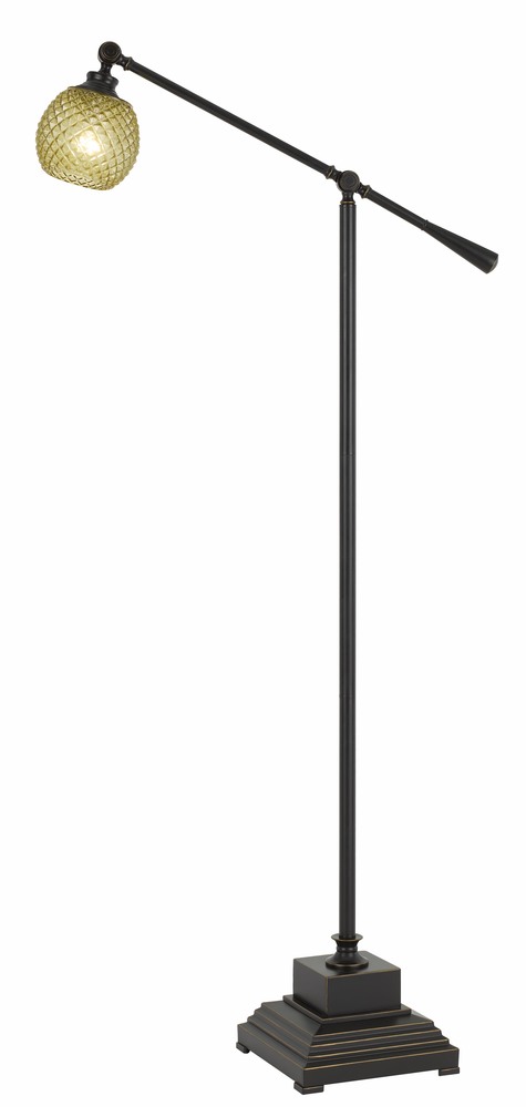 62&#34; Height Balance Arm Metal Floor Lamp in Dark Bronze Finish