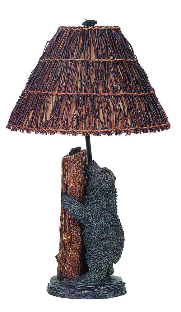 29&#34; Height Resin Table Lamp in Brown
