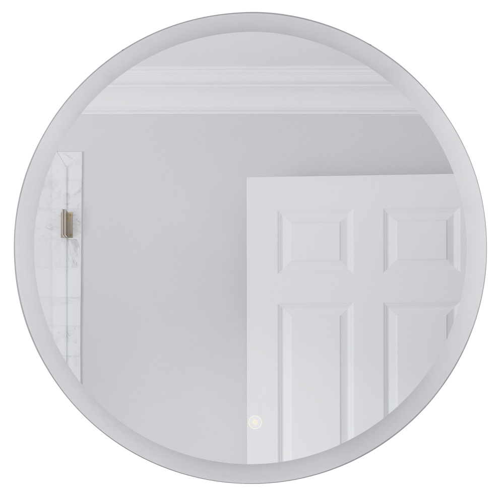 28&#39;&#39; LED Round Mirror with Defogger, Touch Button for ON/OFF