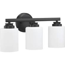 Craftmade 50503-FB-WG - Bolden 3 Light Vanity in Flat Black (White Glass)