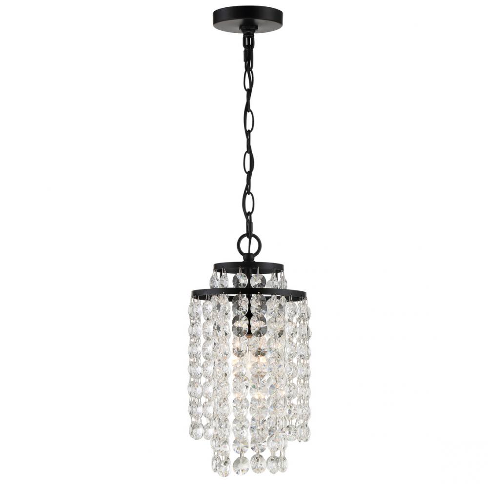Gabrielle 1 Light Matte Black Mini Pendant