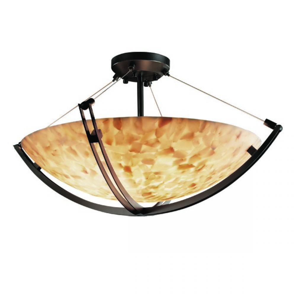 24&#34; Semi-Flush Bowl w/ Crossbar