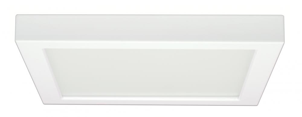 Blink - 18.5W- 9&#34; Surface Mount LED - 5000K- Square Shape - White Finish - 120V