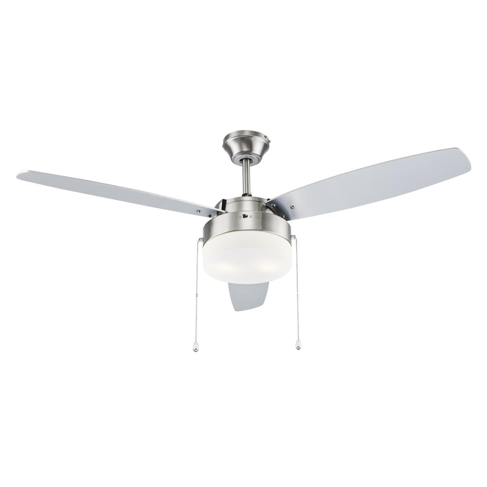 2LT 3 BLADE FROSTED GLASS-BN-1/2&#34; ROD
