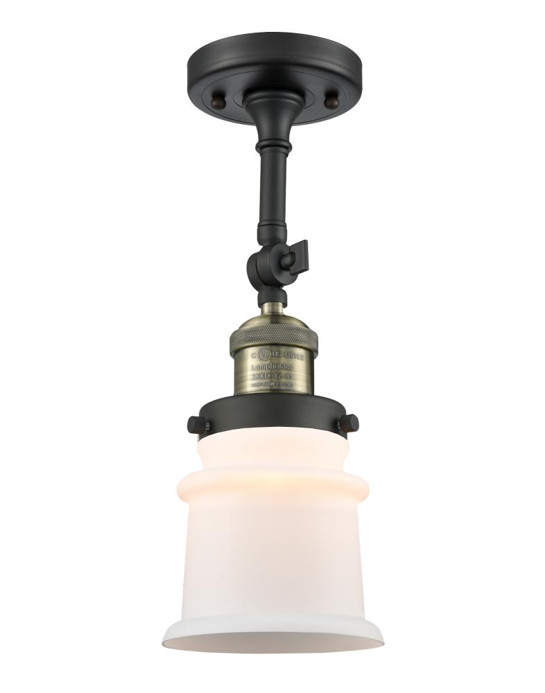 Canton - 1 Light - 5 inch - Black Antique Brass - Adjustable Semi-Flush Mount