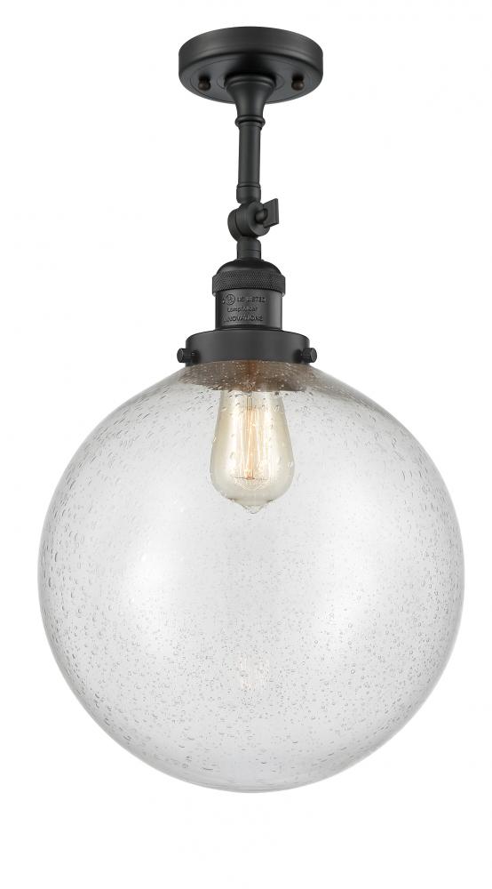 Beacon - 1 Light - 12 inch - Matte Black - Adjustable Semi-Flush Mount