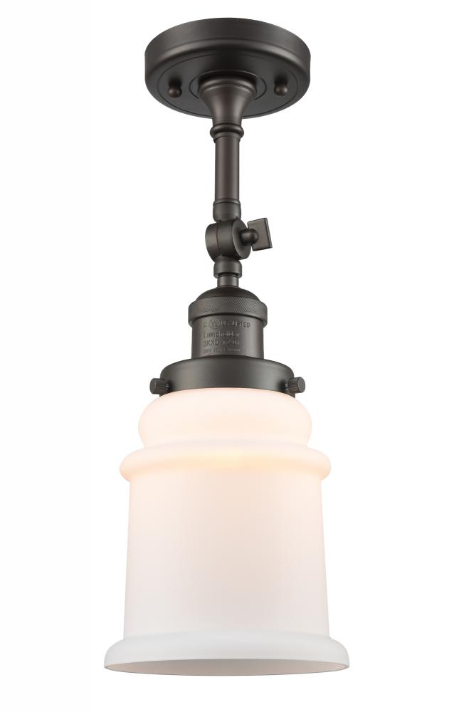 Canton - 1 Light - 6 inch - Oil Rubbed Bronze - Adjustable Semi-Flush Mount
