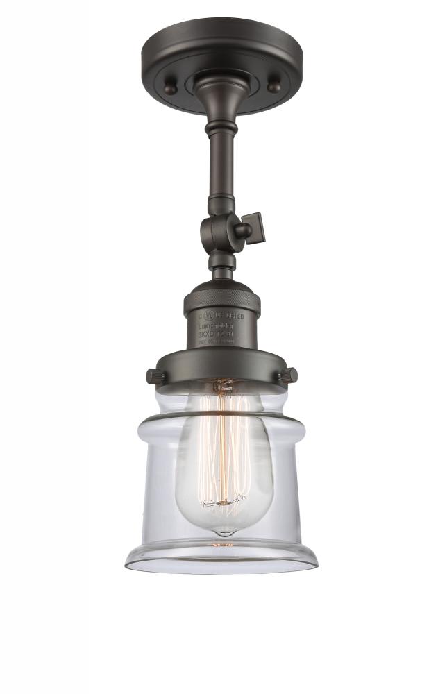 Canton - 1 Light - 5 inch - Oil Rubbed Bronze - Adjustable Semi-Flush Mount