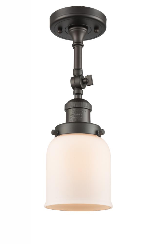 Bell - 1 Light - 5 inch - Oil Rubbed Bronze - Adjustable Semi-Flush Mount