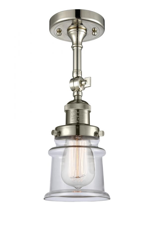 Canton - 1 Light - 5 inch - Polished Nickel - Adjustable Semi-Flush Mount