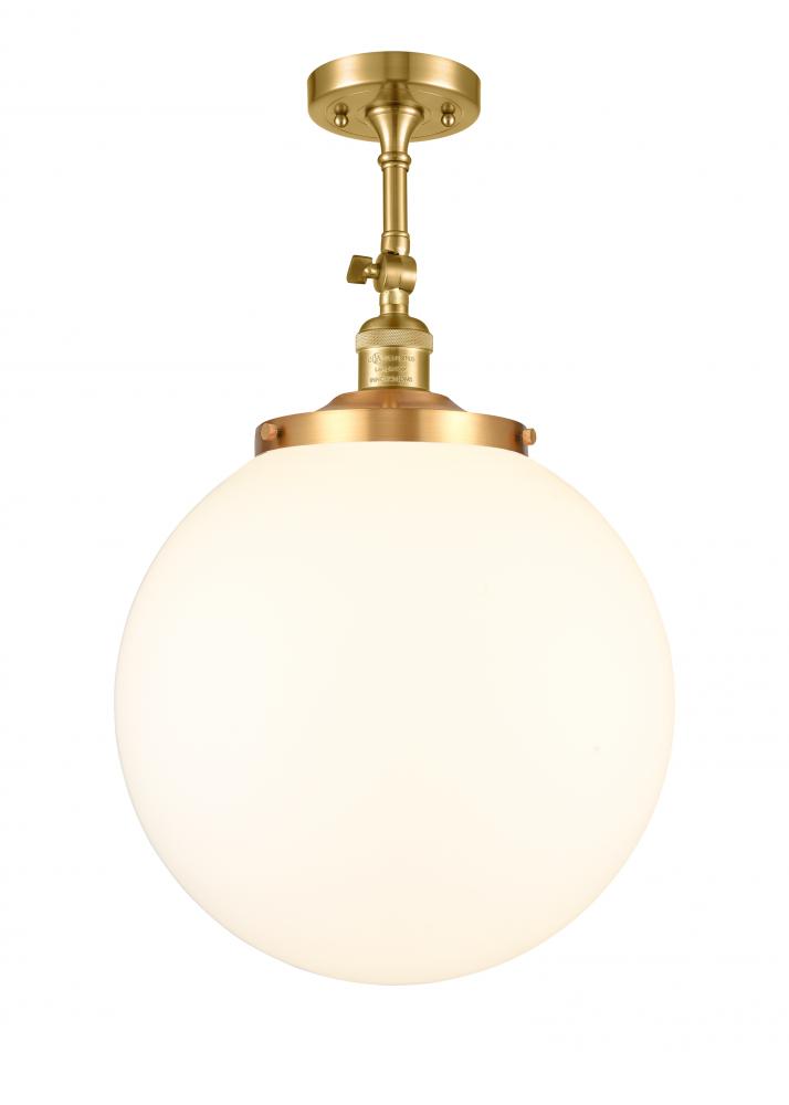 Beacon - 1 Light - 14 inch - Satin Gold - Adjustable Semi-Flush Mount