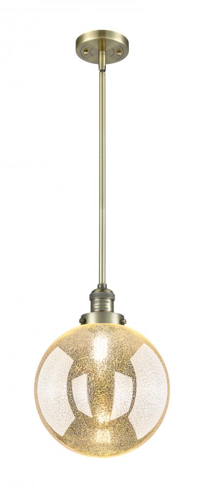 Beacon - 1 Light - 10 inch - Antique Brass - Stem Hung - Mini Pendant