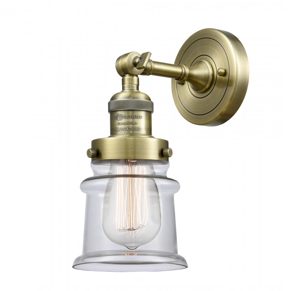 Canton - 1 Light - 5 inch - Antique Brass - Adjustable Sconce
