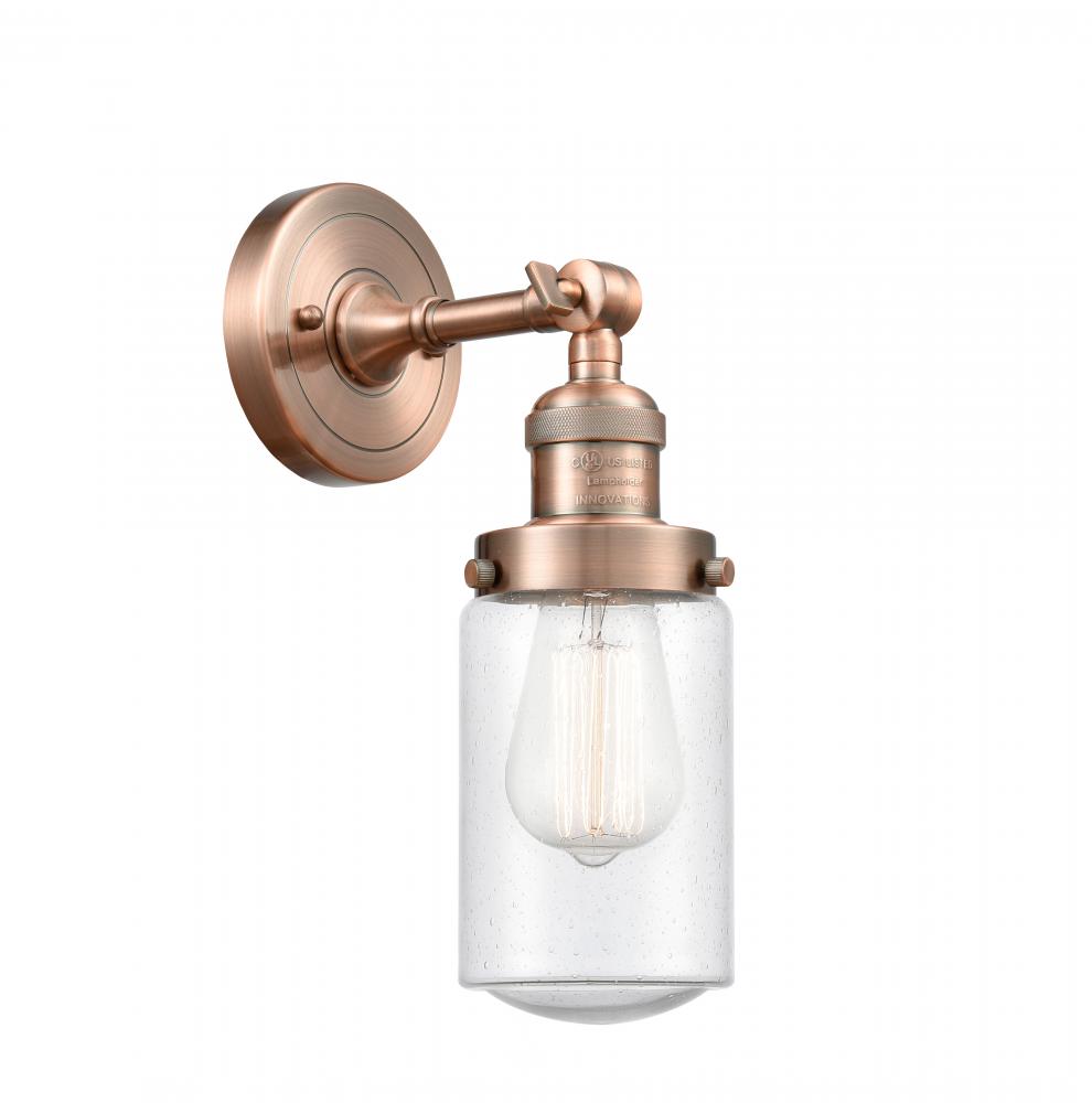 Dover - 1 Light - 5 inch - Antique Copper - Adjustable Sconce
