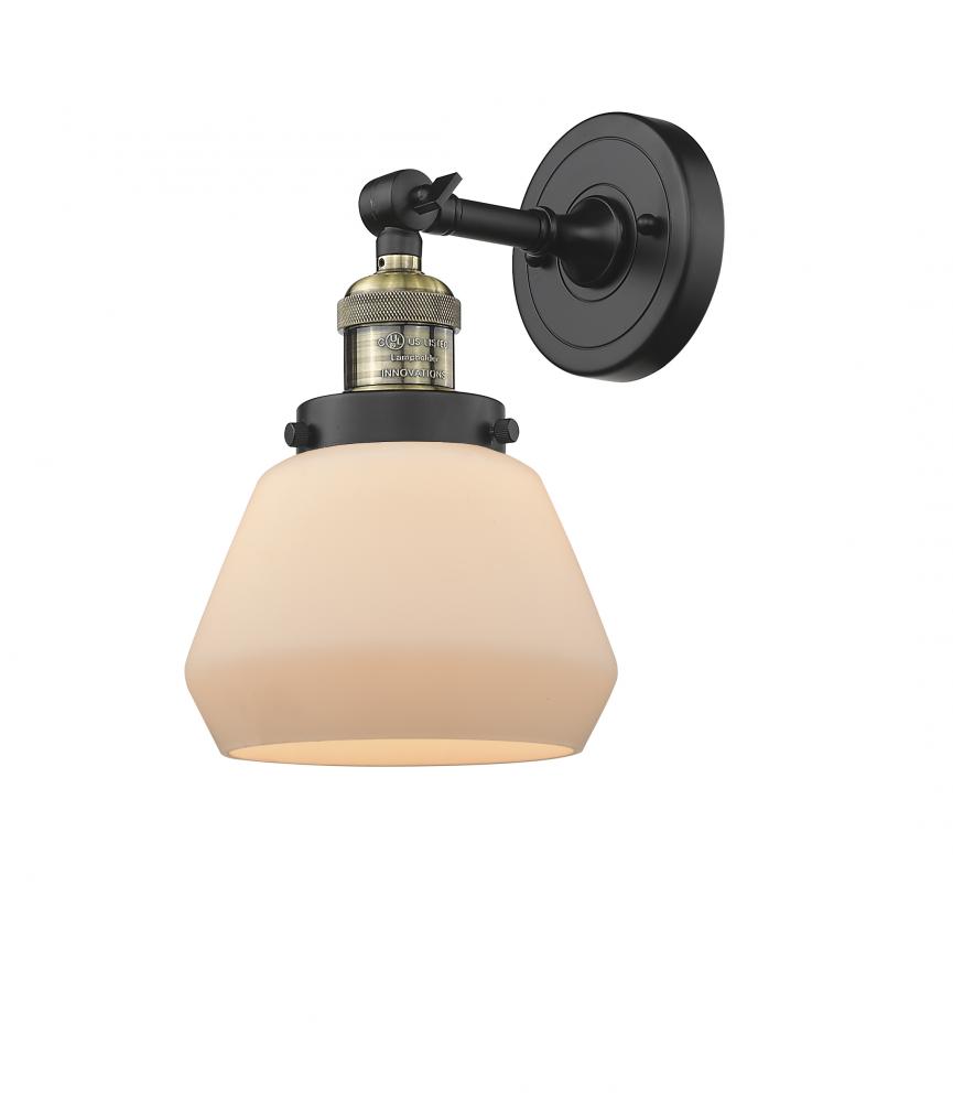 Fulton - 1 Light - 7 inch - Black Antique Brass - Adjustable Sconce