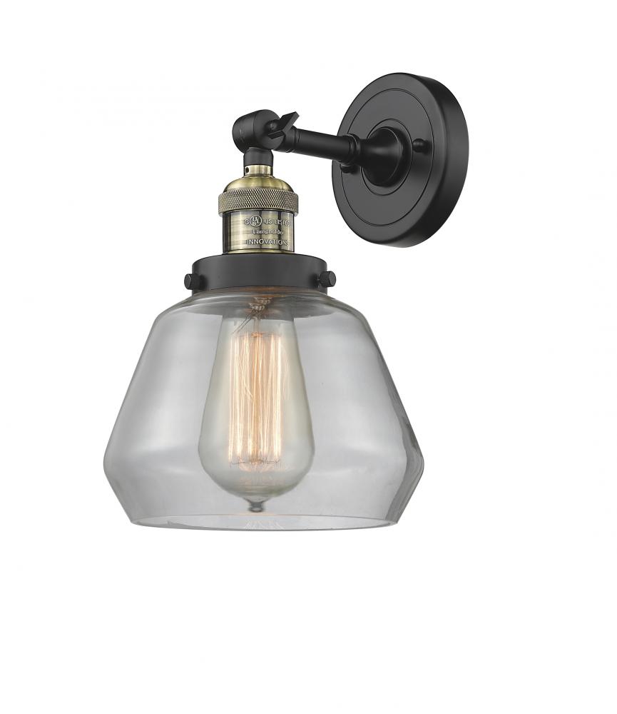 Fulton - 1 Light - 7 inch - Black Antique Brass - Adjustable Sconce
