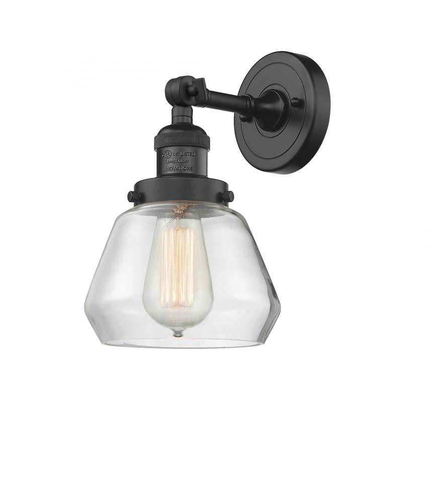 Fulton - 1 Light - 7 inch - Matte Black - Adjustable Sconce