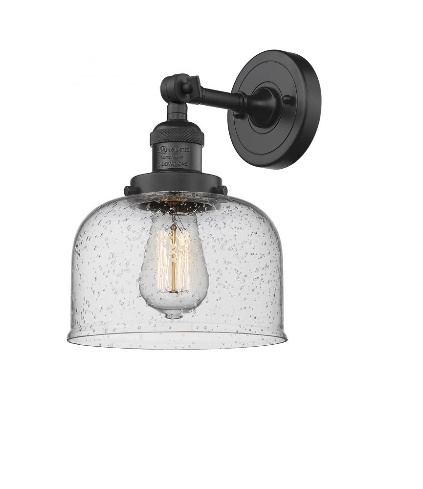 Bell - 1 Light - 8 inch - Matte Black - Adjustable Sconce