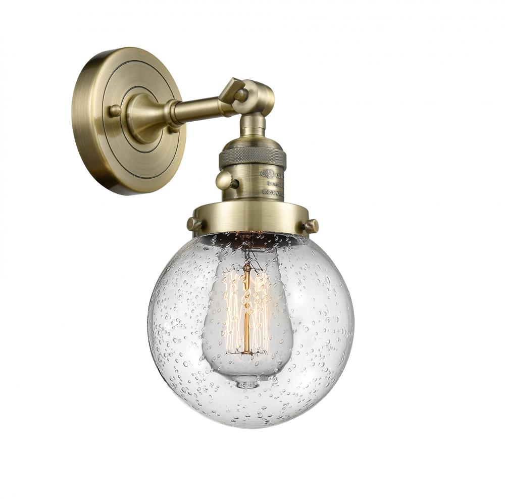 Beacon - 1 Light - 6 inch - Antique Brass - Adjustable Sconce