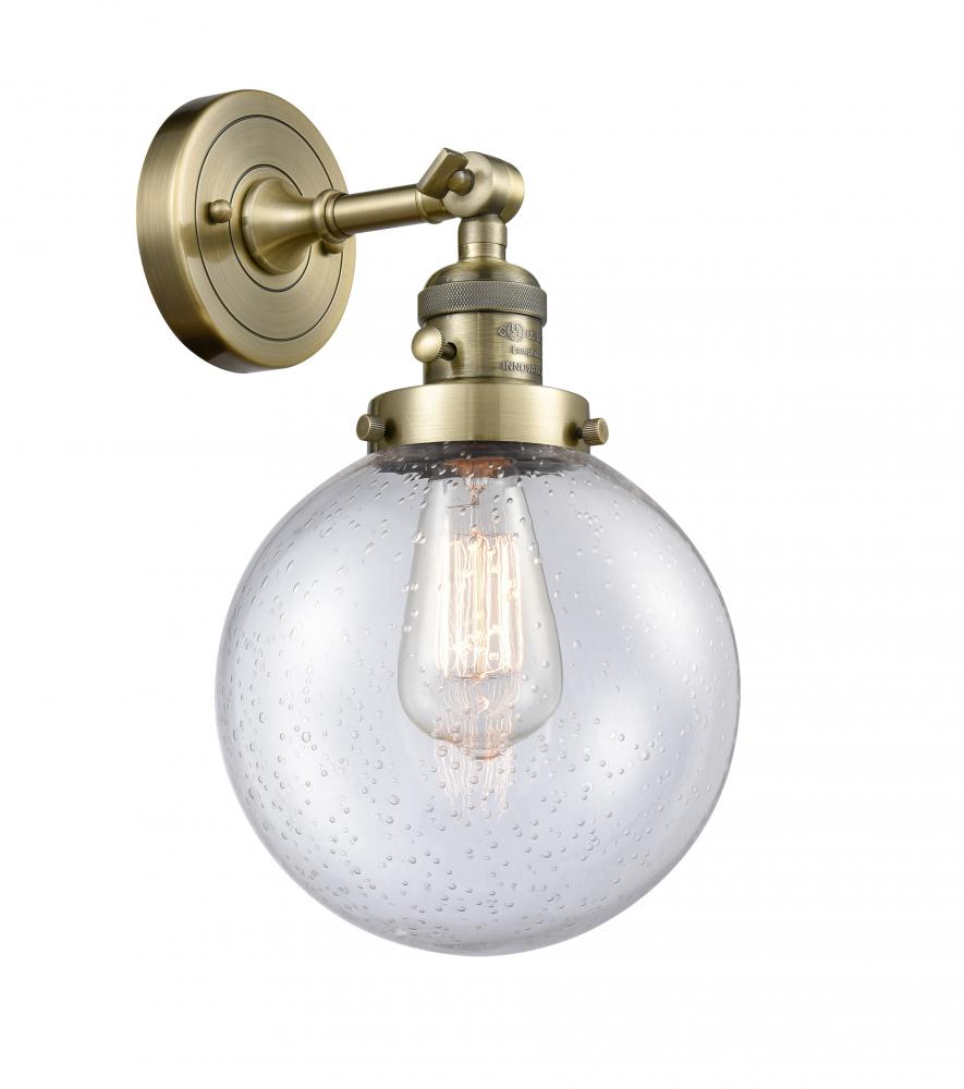 Beacon - 1 Light - 8 inch - Antique Brass - Adjustable Sconce