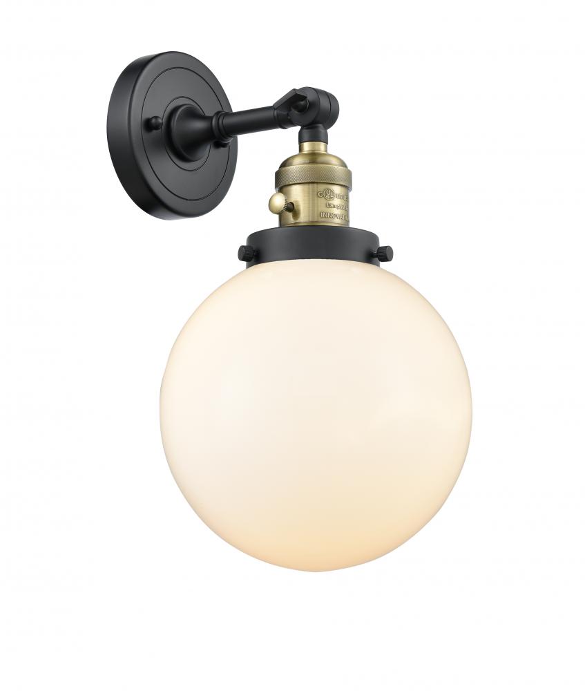Beacon - 1 Light - 8 inch - Black Antique Brass - Adjustable Sconce