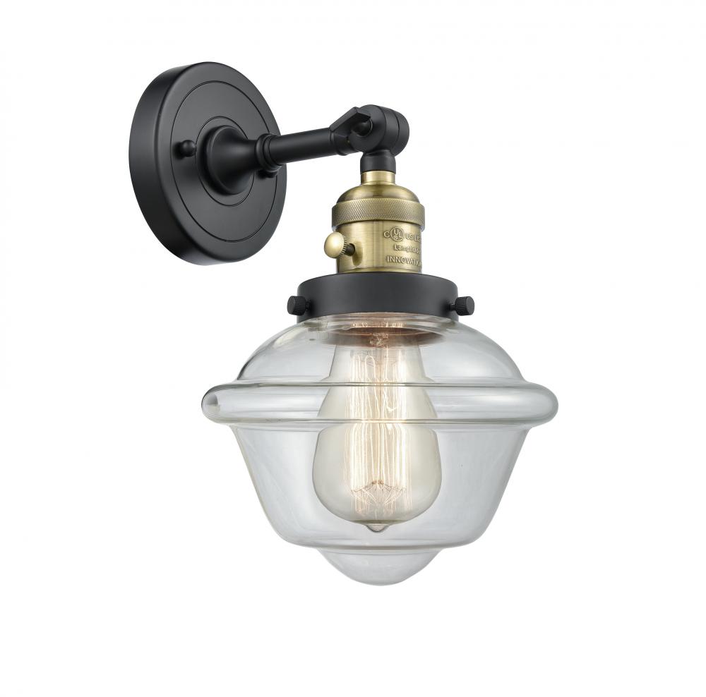 Oxford - 1 Light - 8 inch - Black Antique Brass - Adjustable Sconce