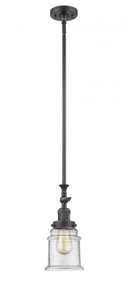 Canton - 1 Light - 6 inch - Oil Rubbed Bronze - Stem Hung - Adjustable Mini Pendant
