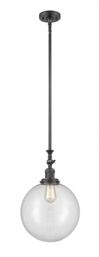 Beacon - 1 Light - 12 inch - Oil Rubbed Bronze - Stem Hung - Adjustable Mini Pendant