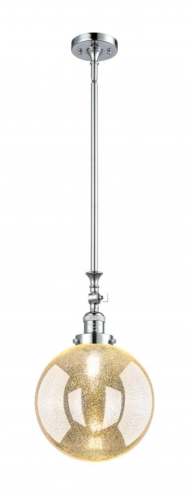 Beacon - 1 Light - 10 inch - Polished Chrome - Stem Hung - Adjustable Mini Pendant